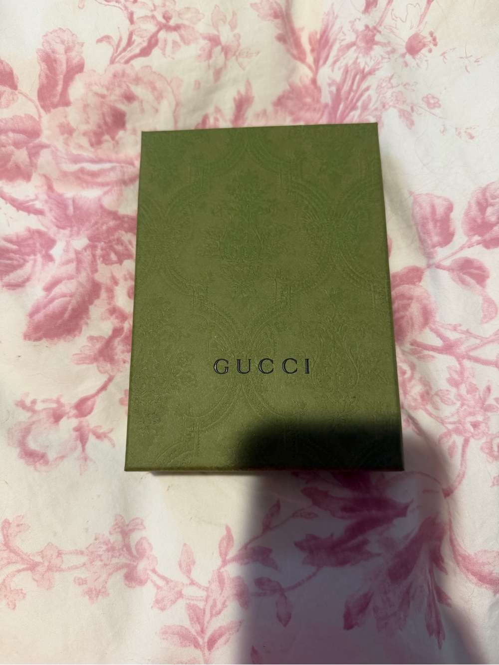 Gucci Olive Green Box with Embossed Logo